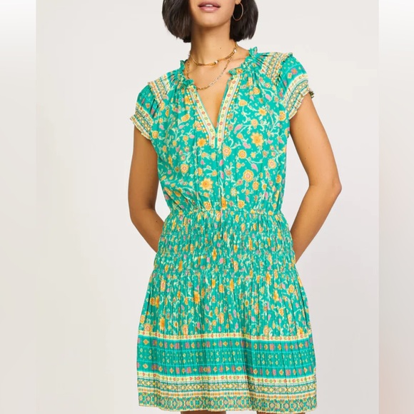 Current Air Dresses Current Air Floral Print Boarder Dress S Poshmark